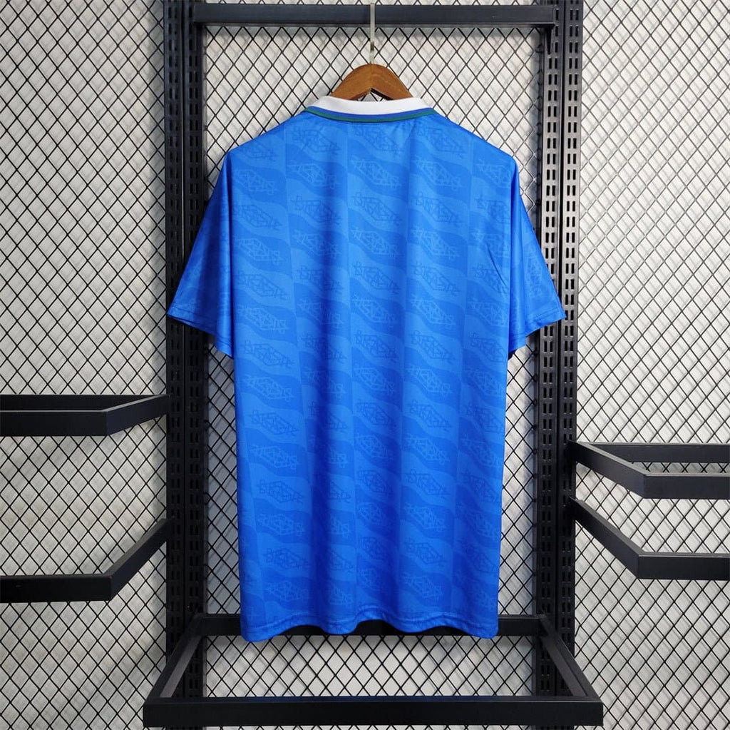 1992 Brazil Classic Blue Away Retro Football Shirts | Footballshirt.online - Footballshirt.online