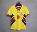 1994 Romania home yellow Retro | Footballshirt.online - Footballshirt.online