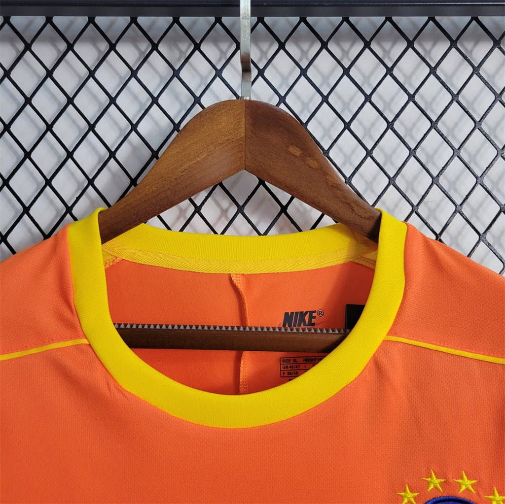 1998 Brazil Goalkeeper Nike Long Sleeve 10 Soccer Jersey| Footballshirt.online - Footballshirt.online