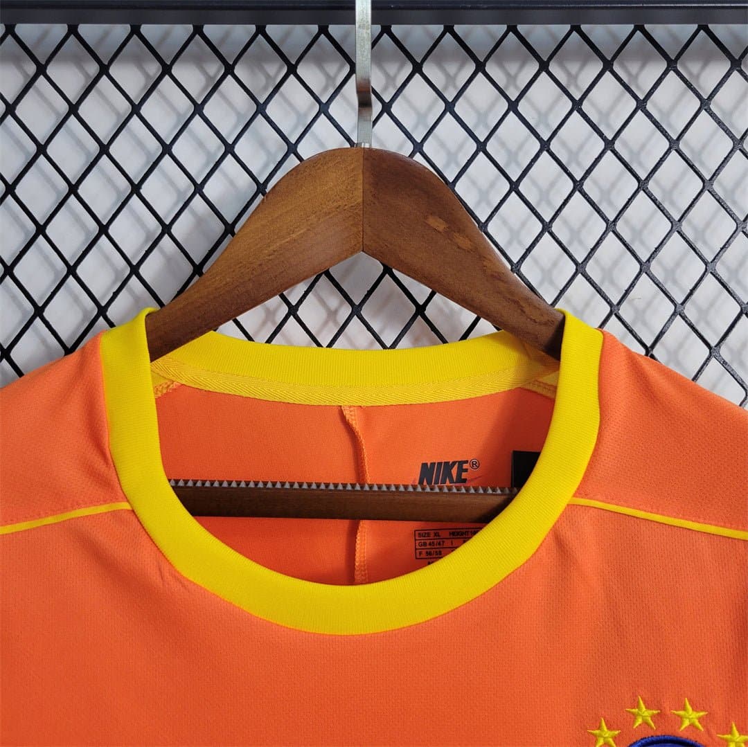 1998 Brazil Goalkeeper Nike Long Sleeve 10 Soccer Jersey| Footballshirt.online - Footballshirt.online