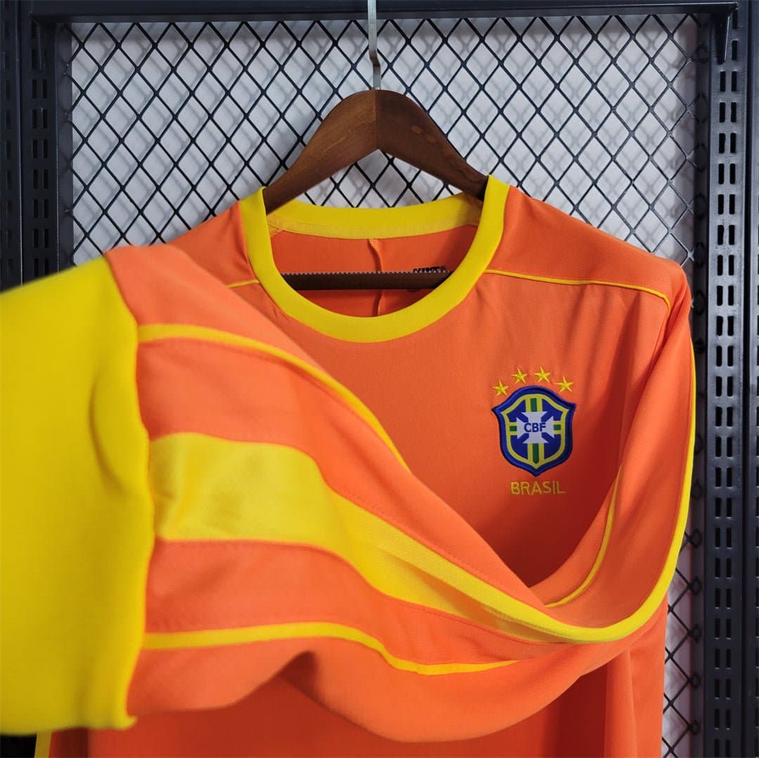 1998 Brazil Goalkeeper Nike Long Sleeve 10 Soccer Jersey| Footballshirt.online - Footballshirt.online