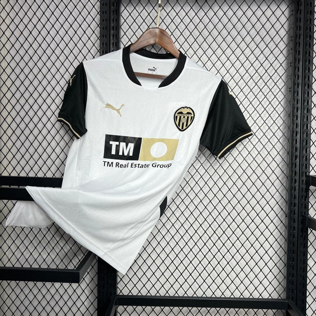 24 - 25 Valencia Home Retro Football Shirt - Footballshirt.online