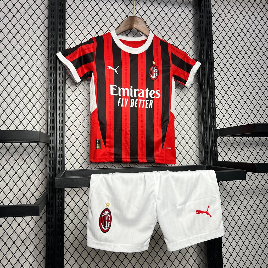 AC MILAN 2024 - 2025 HOME JERSEY FOR CHILDREN| Footballshirt.online - Footballshirt.online