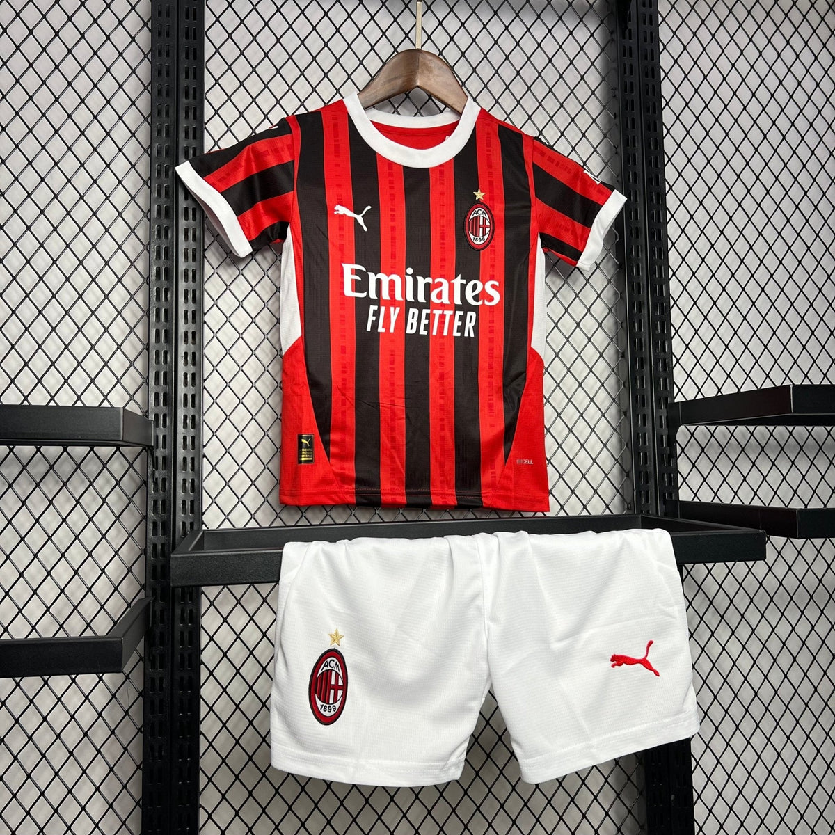 AC MILAN 2024 - 2025 HOME JERSEY FOR CHILDREN| Footballshirt.online - Footballshirt.online