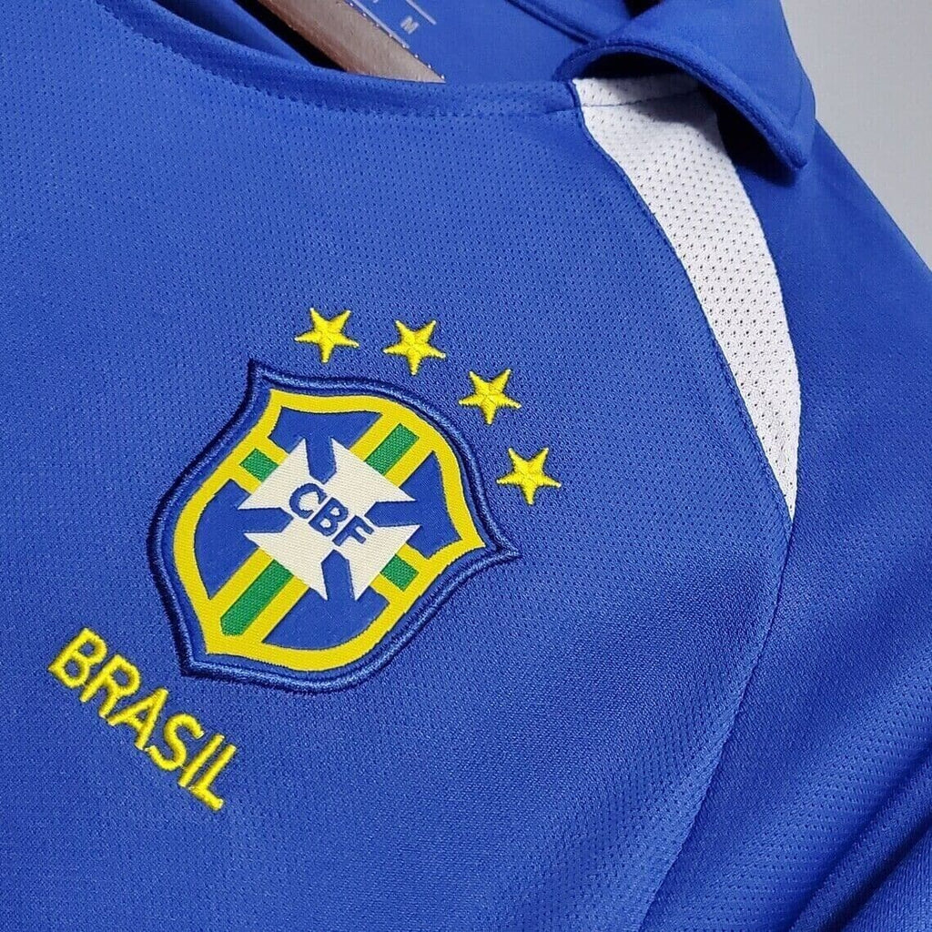 Brazil 2002 Ronaldinho 11 Away Retro Vintage | Footballshirt.online - Footballshirt.online