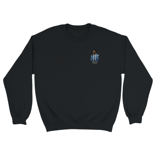 "Caniggia" Embroidered Sweatshirt - Black - Footballshirt.online