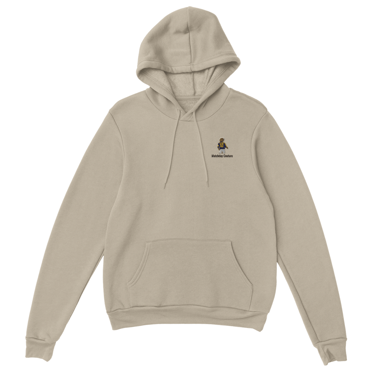 "Classic Valderrama" Embroidered Hoodie - Sand - Footballshirt.online