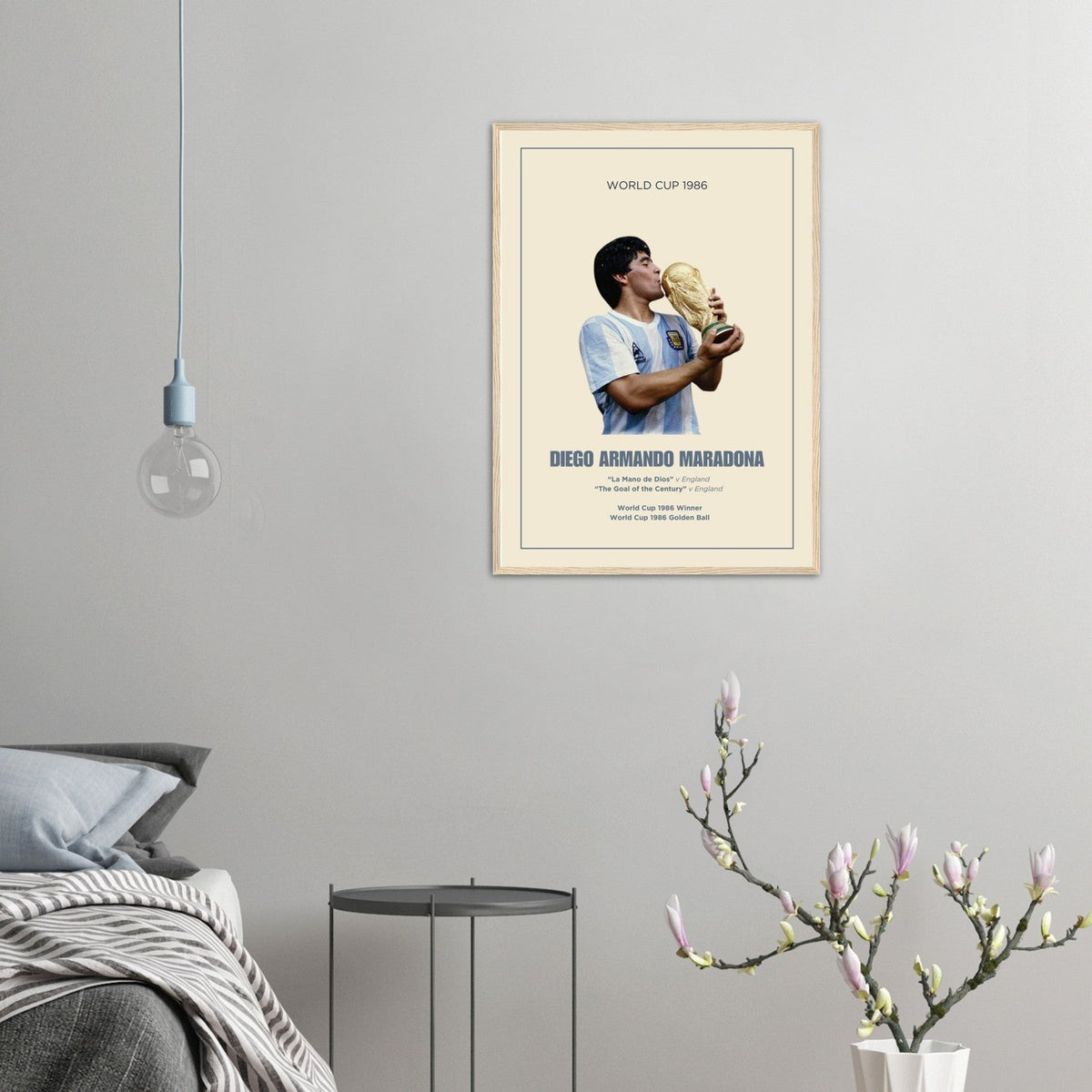 Diego Maradona 1986 World Cup Poster - Ready to Hang "50X70" - Footballshirt.online