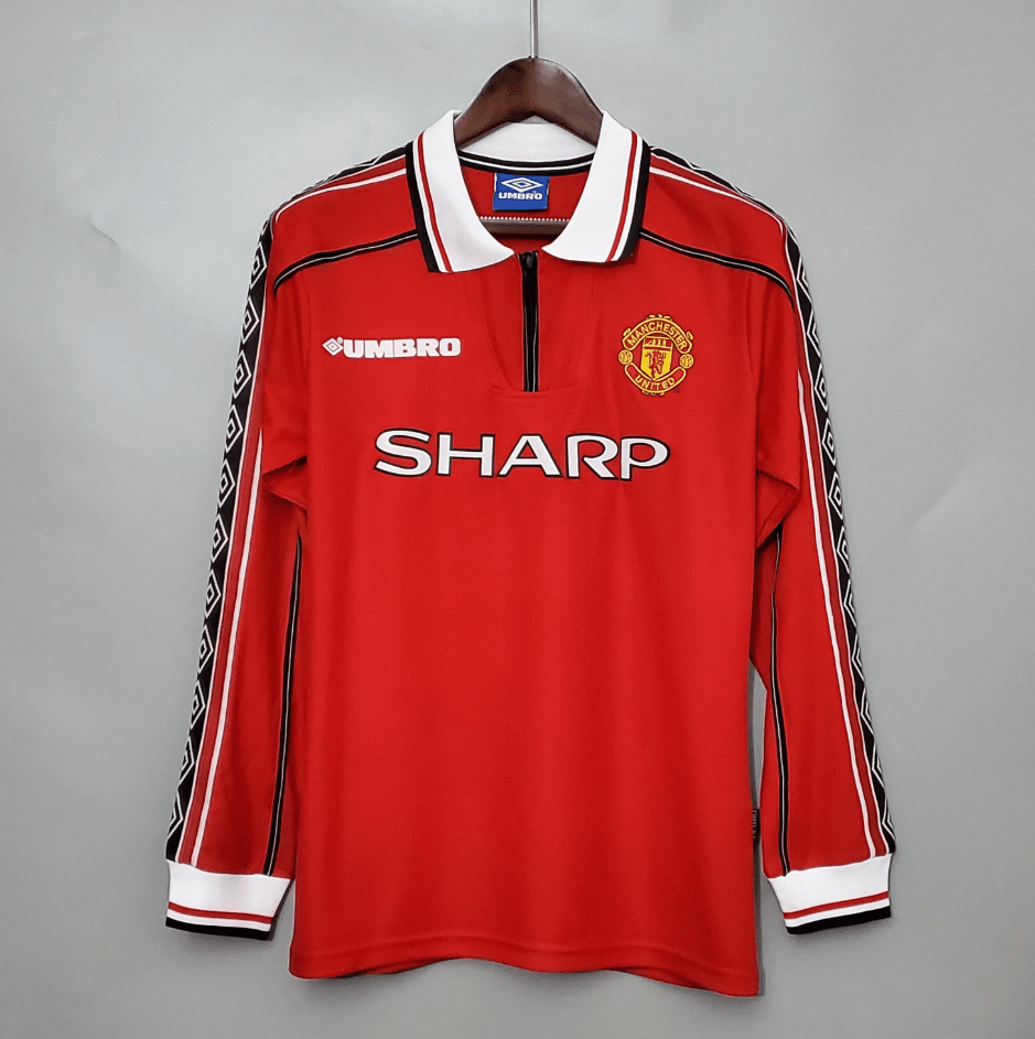 MANCHESTER UNITED 1998 - 1999 HOME JERSEY LONG - SLEEVED| Footballshirt.online - Footballshirt.online