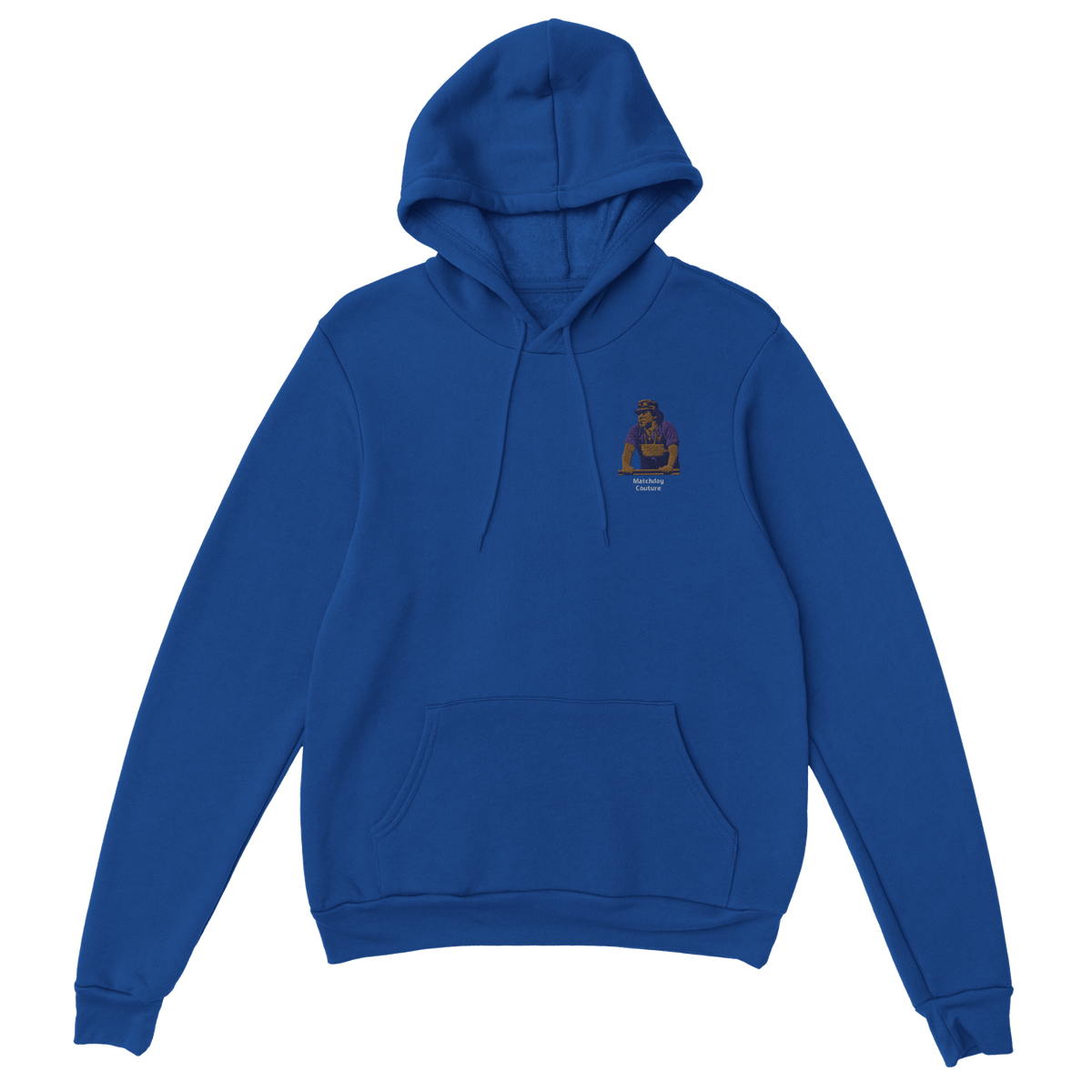 "Maradona Smoke" Embroidered Hoodie - Blue - Footballshirt.online