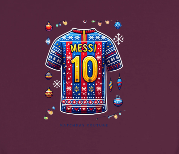 "Messi Xmas" Sweatshirt - Exclusive 2024 Holiday - Footballshirt.online