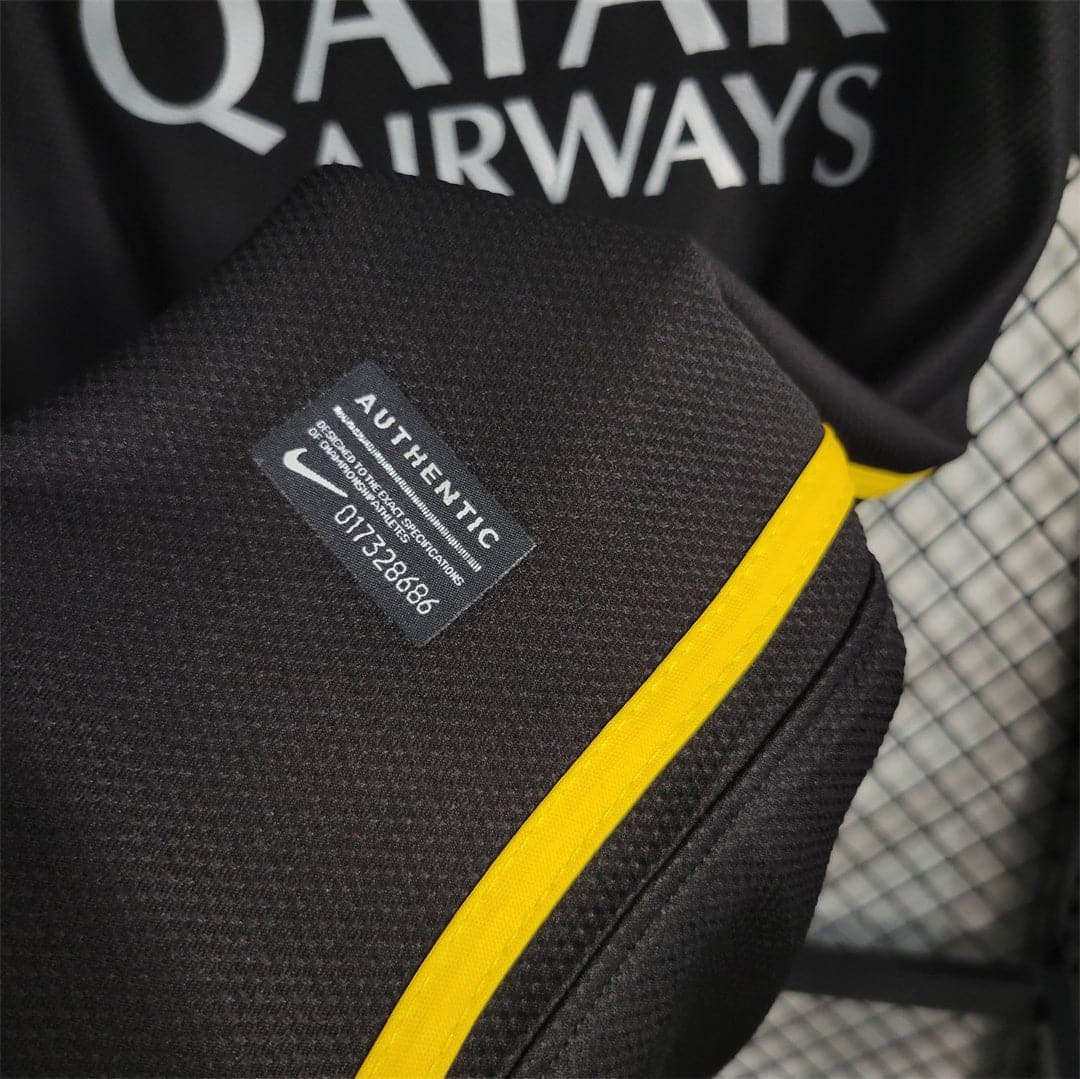 Qatar Airways Bar third away Home retro Vintage Soccer Shirt - Footballshirt.online
