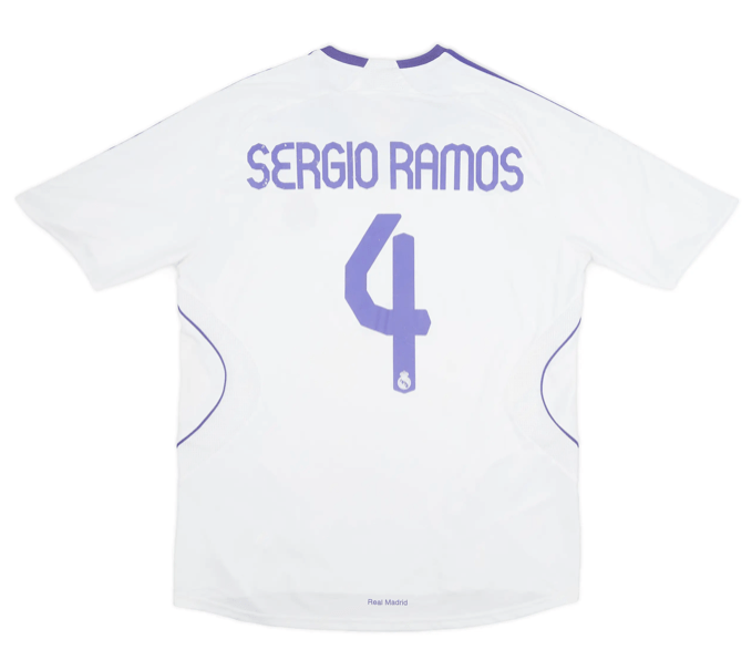 Real Madrid 2007/08 (Home) w/ La Liga badge| Footballshirt.online - Footballshirt.online